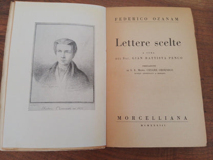 Lettres sélectionnées - Federico Ozanam - éditées par le sac. Gian Battista Penco 1933