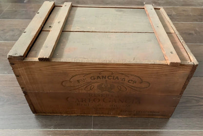 Caisse en bois de réserve Gancia