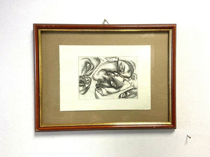 Disegno su carta con cornice