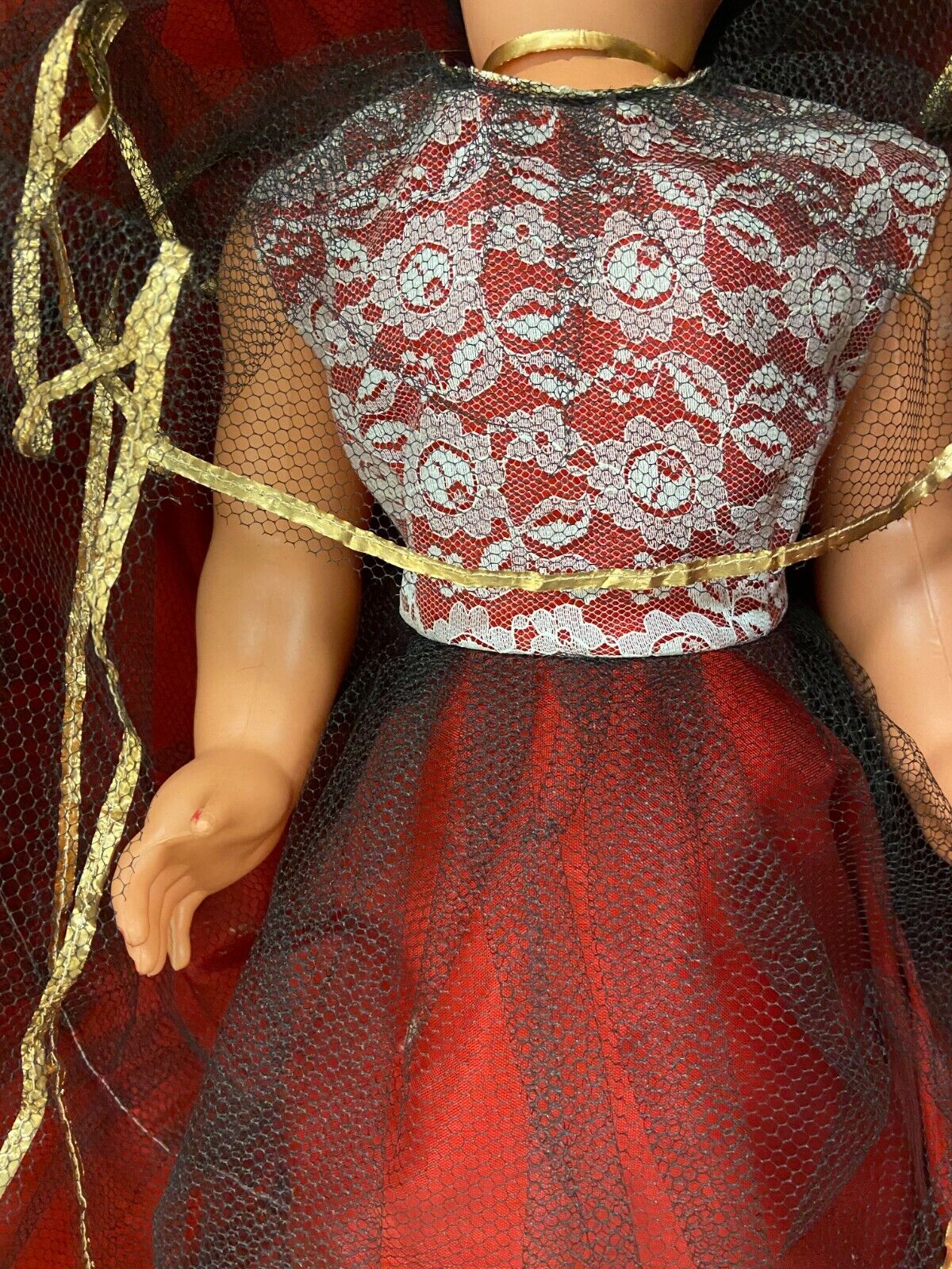 Antica bambola h 70 cm