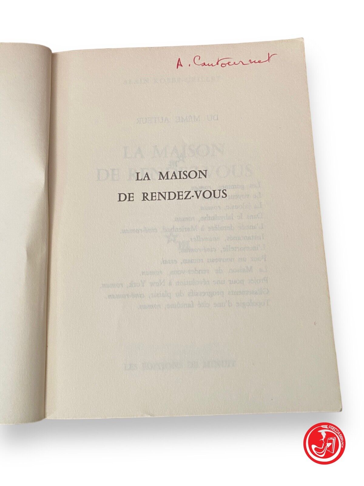 La maison de rendez-vous - A. Robbe-Grillet, Les éditions de minuit, 1965