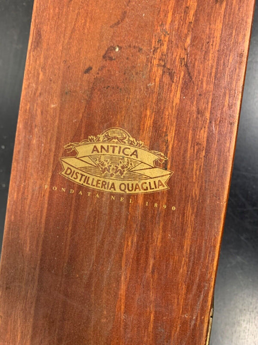 Antique quail distillery wooden box