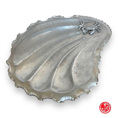 Pewter shell tray 