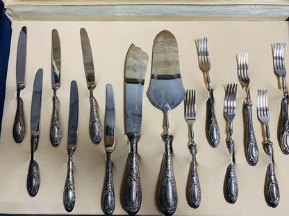 Vintage silver cutlery set