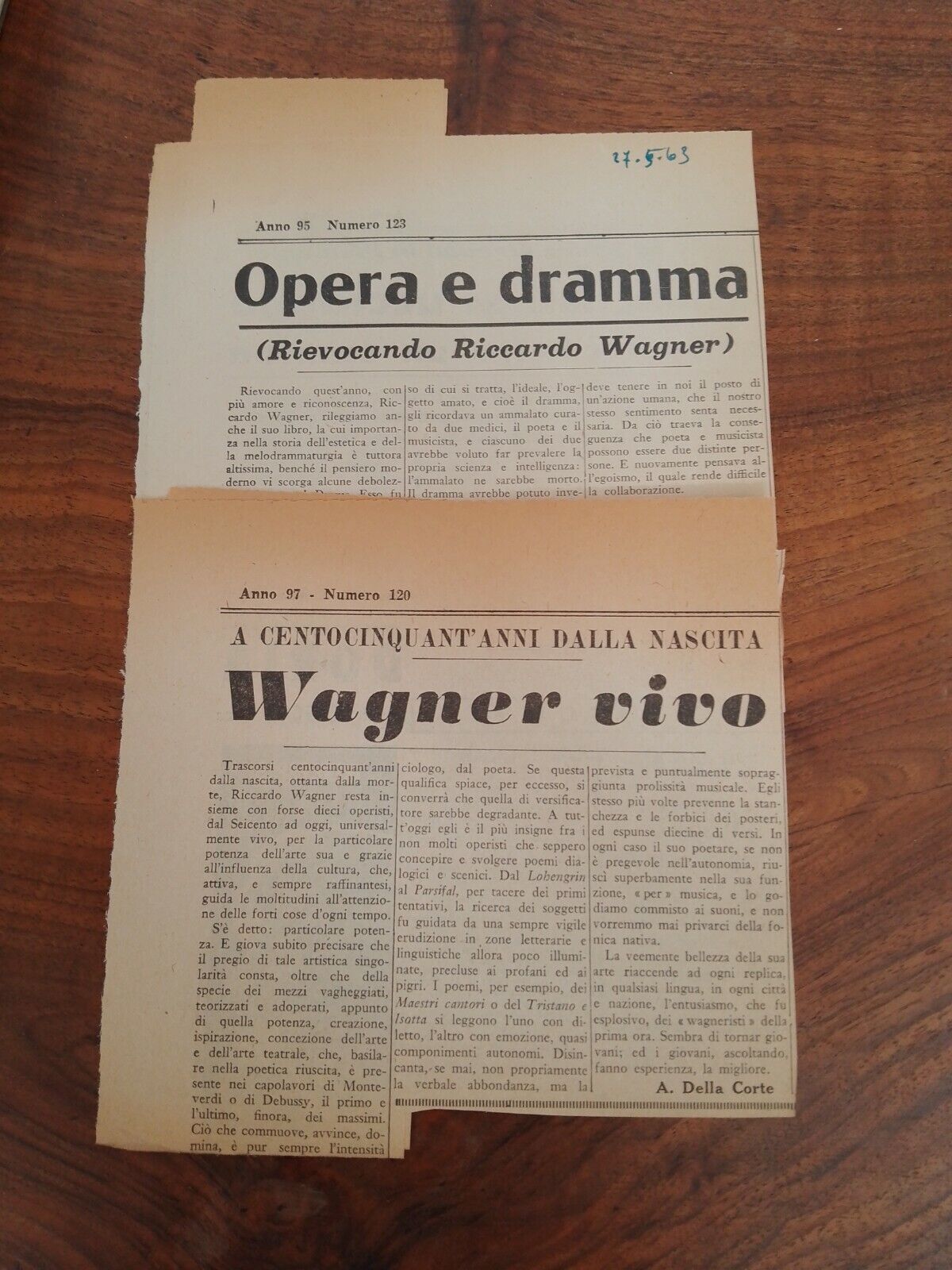 MANUALE WAGNERIANO - G. PETRUCCI, 1928 III ed.+ Articoli