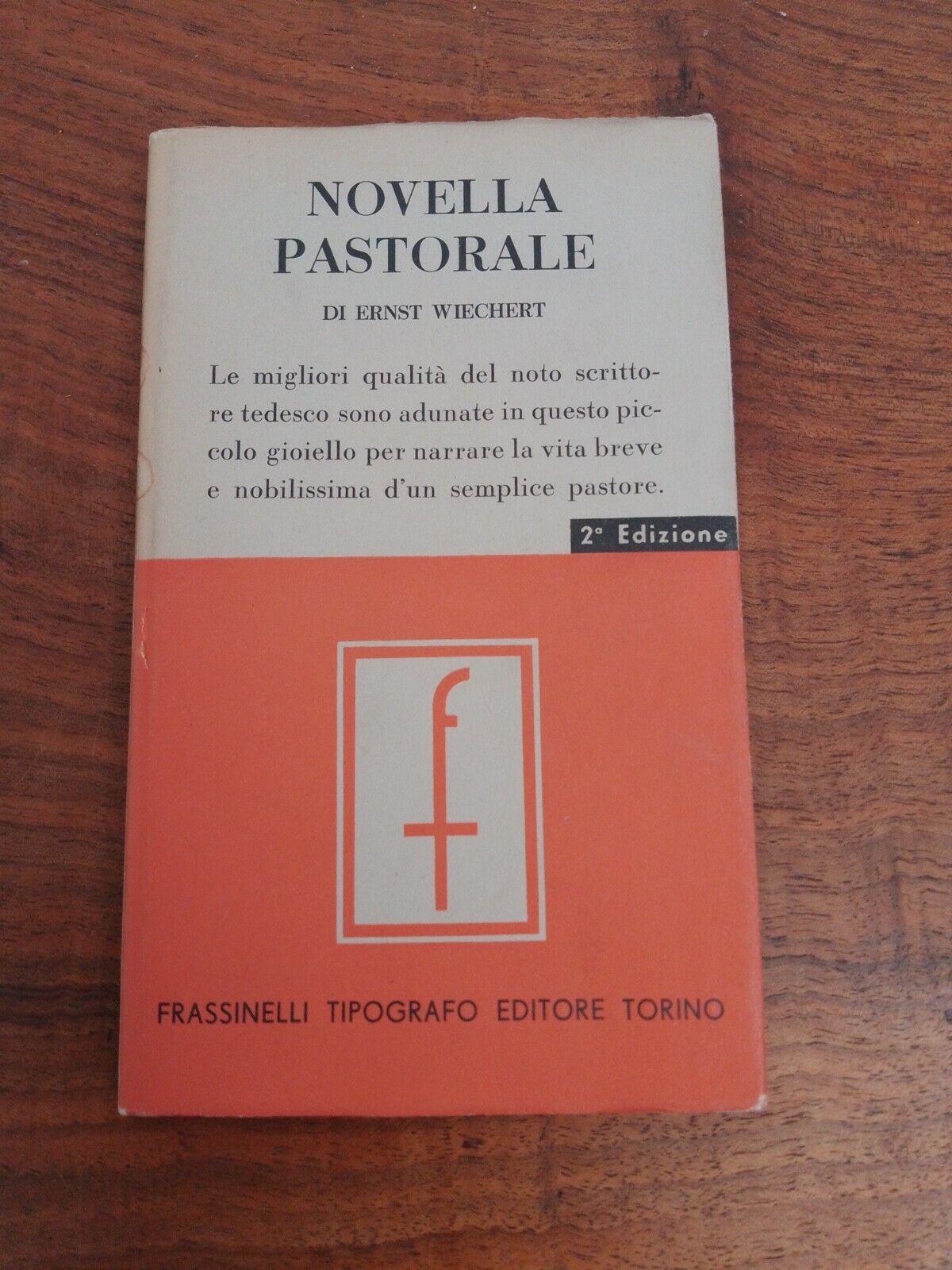 Novella pastorale, Ernst Wiechert - Frassinelli, 1942, II edizione
