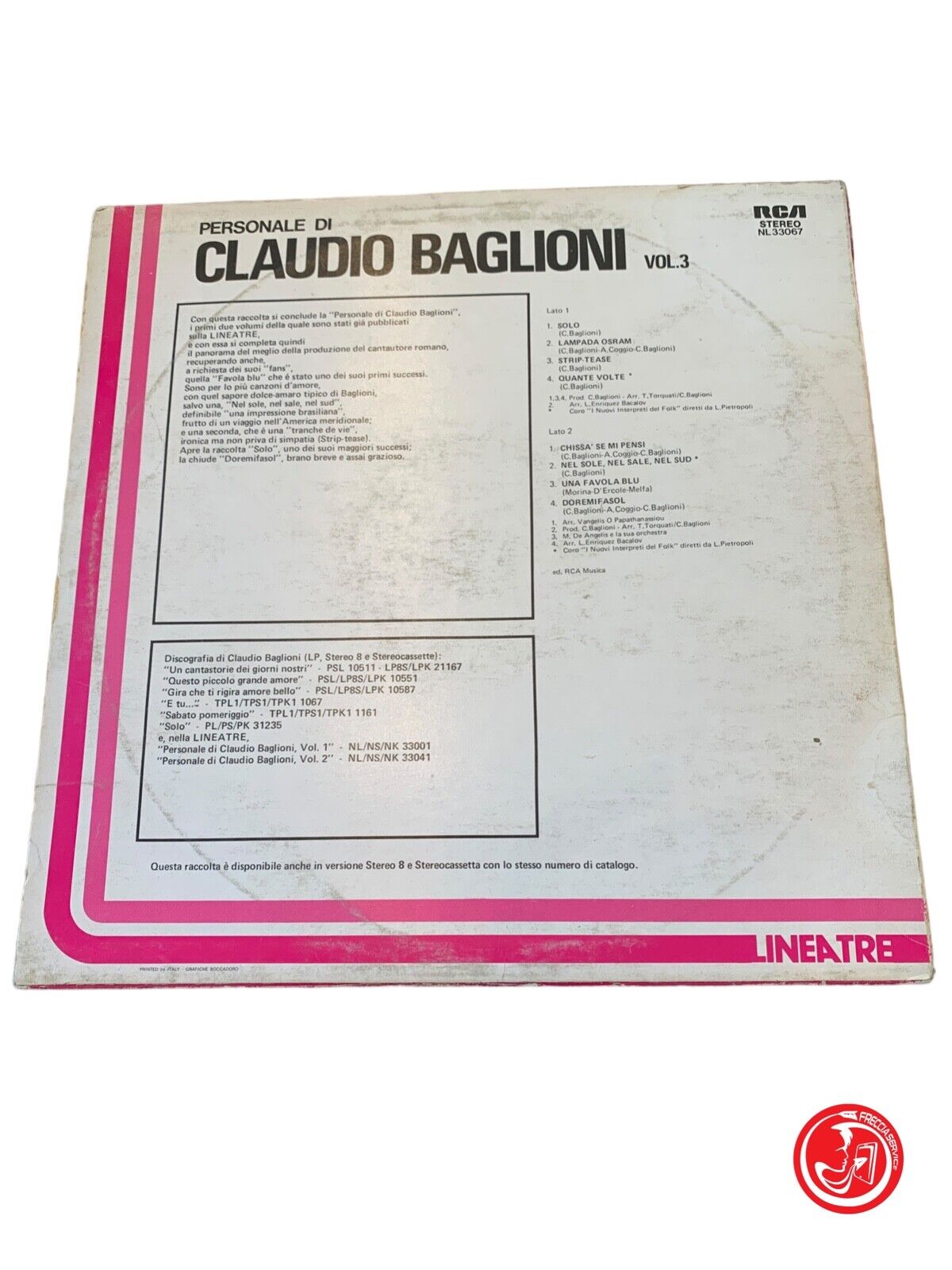 Claudio Baglioni - Personale Di Claudio Baglioni Vol. 3