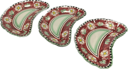 Trio of VIETRI ceramic aperitif plates 