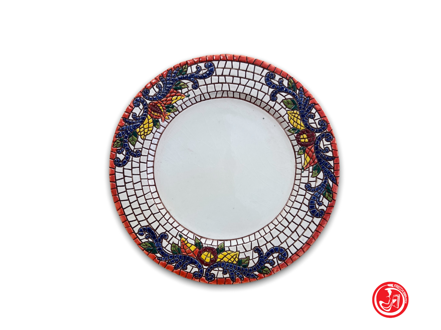 Ceramic plate - decorated and numbered