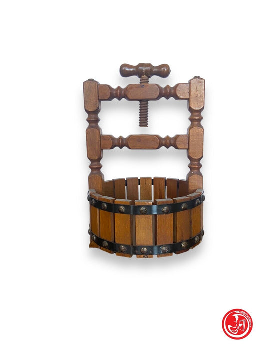 Small wooden grape press 