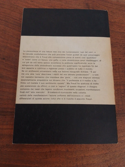 Psychopathology of Everyday Life, S. Freud, Boringhieri