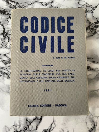 Code civil Gloria éditeur Padoue