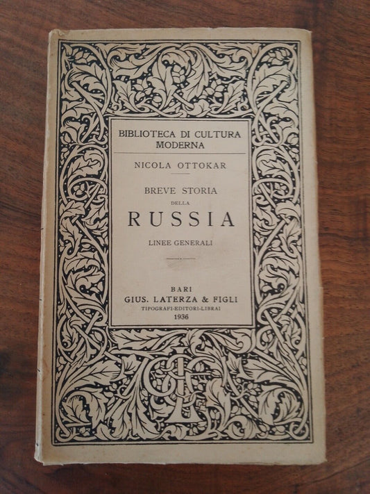 Une brève histoire de la Russie, N.Ottokar, Laterza, 1936