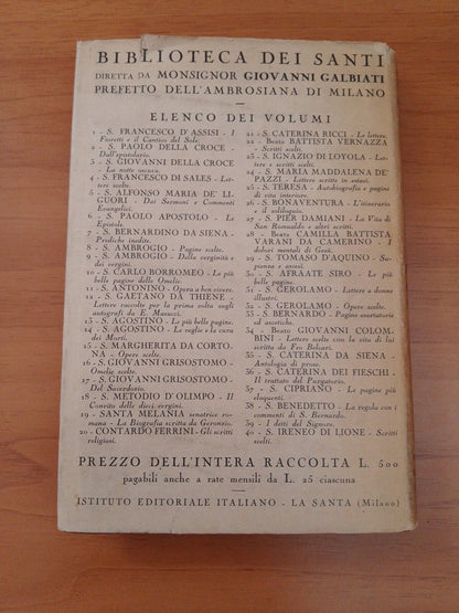 I Fioretti - S. FRANCESCO - Biblioteca dei Santi- 1926