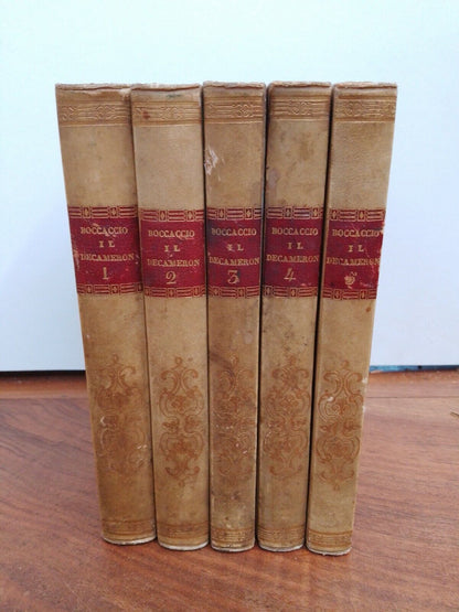 Le Décaméron, G.Boccace, 5 Volumes, RARE