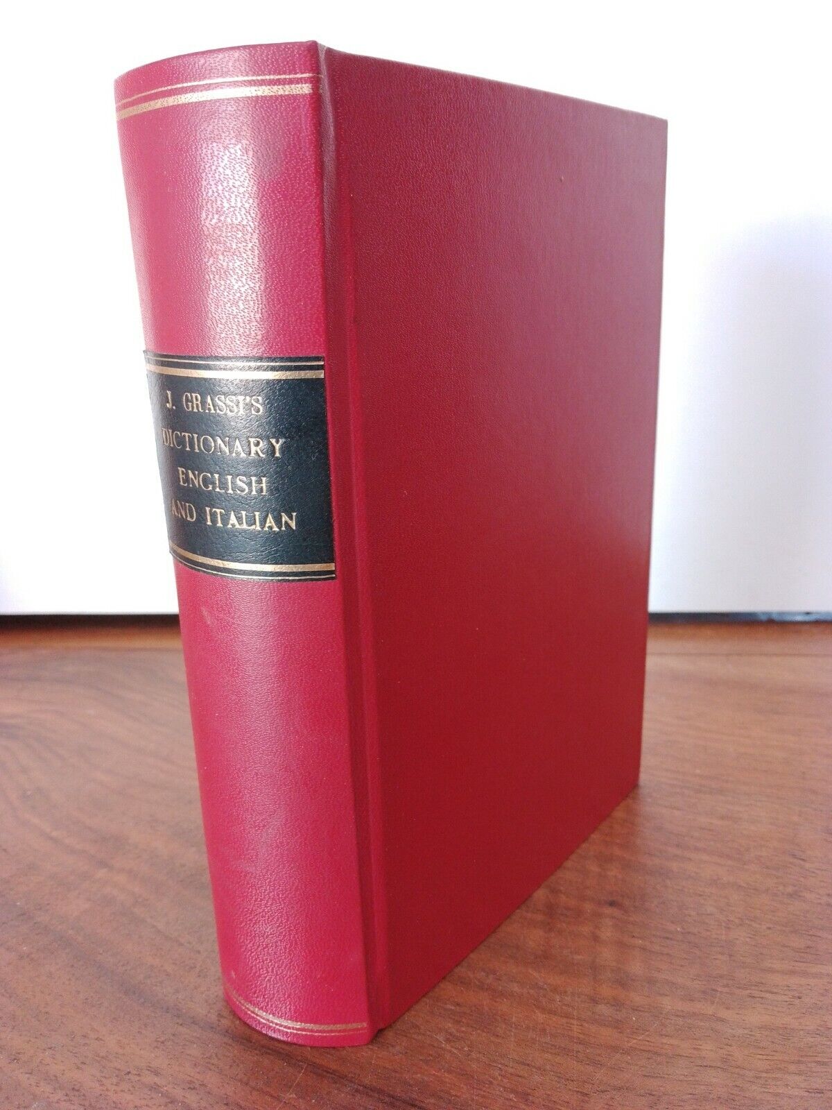 Dictionnaire James-Grassi, italien/anglais, A.De Beaux, Leipzig, 1922