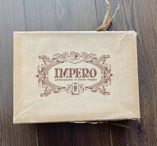 Box of 100 Mancini Impero envelopes in laid paper