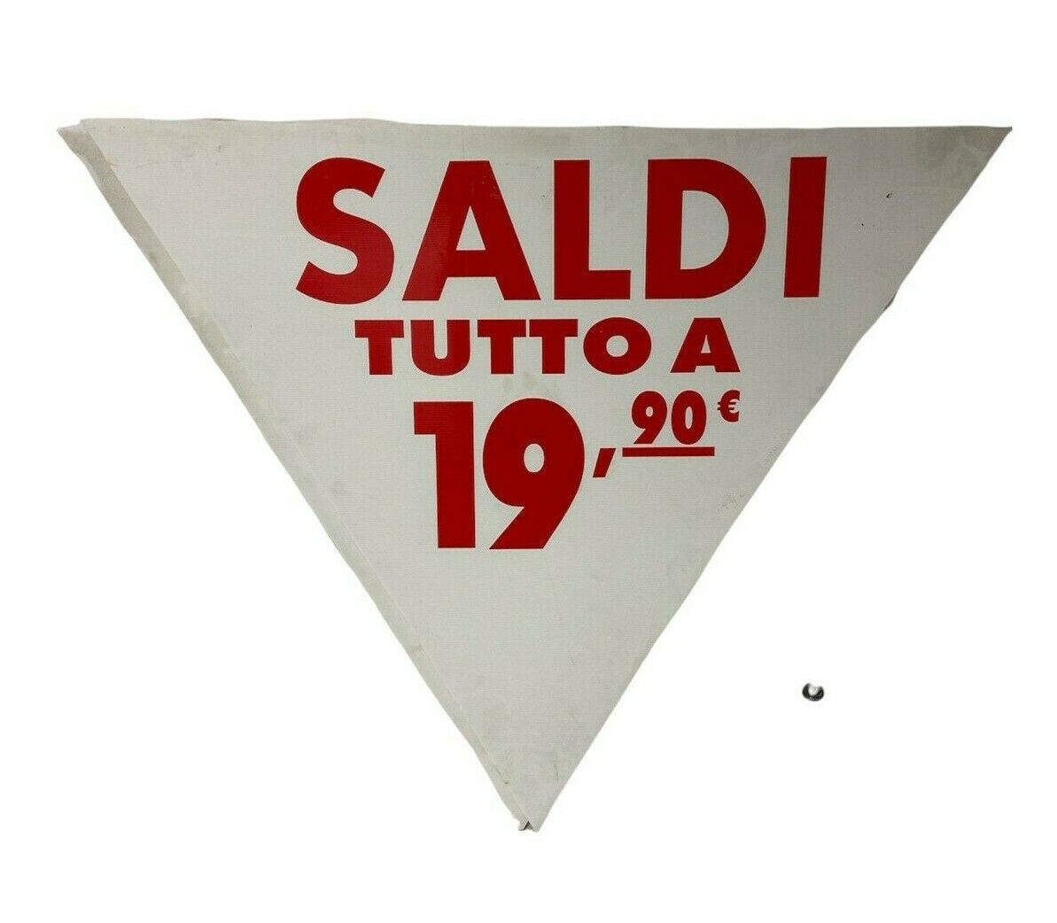 Cartello Saldi triangolare