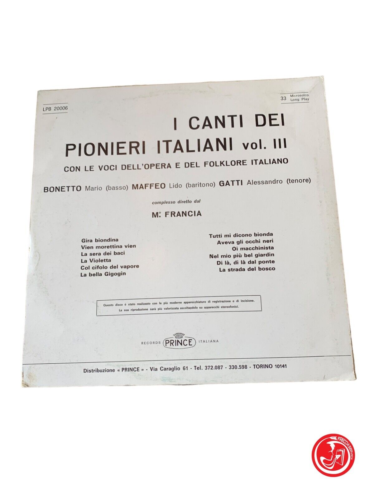 Les chants des pionniers italiens Vol.3