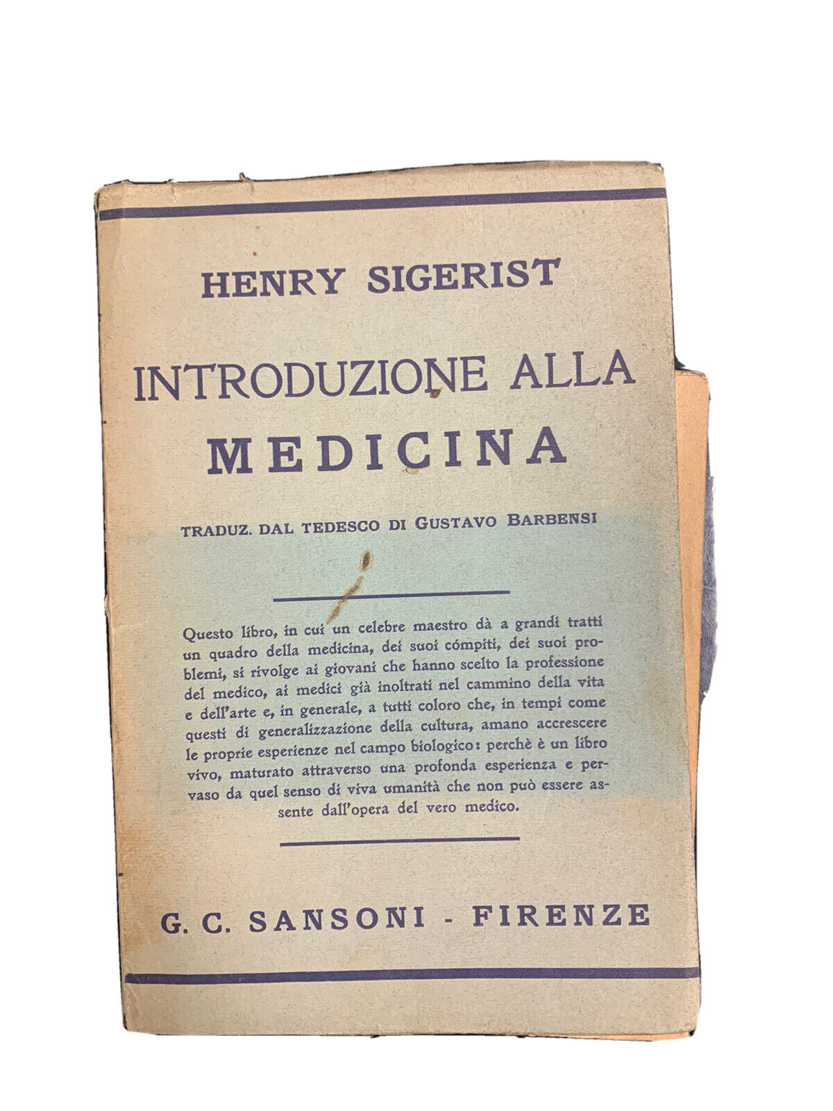 Introduction to medicine - H. Sigerist