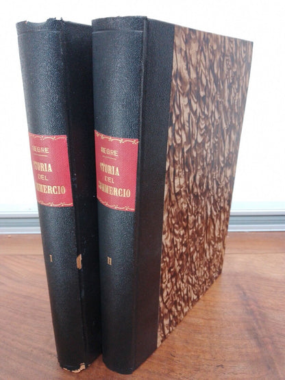 Manual of HISTORY OF TRADE - Vol. 1-2, A. SEGRE - LATTES &amp; C. - 1915