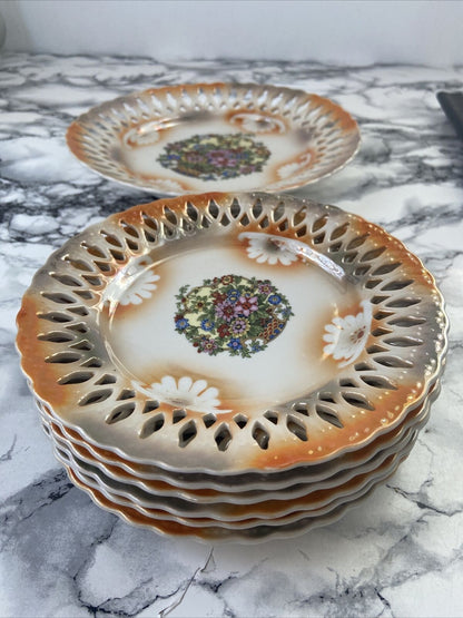 Glamor Serving Plate Service - Orange Pearl Effect