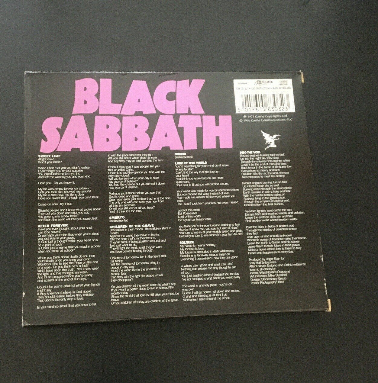 Black Sabbath - Master of Reality CD