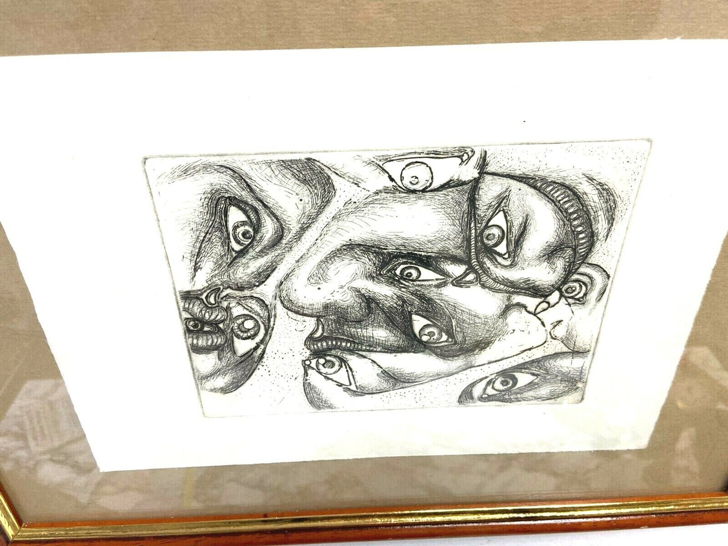 Disegno su carta con cornice
