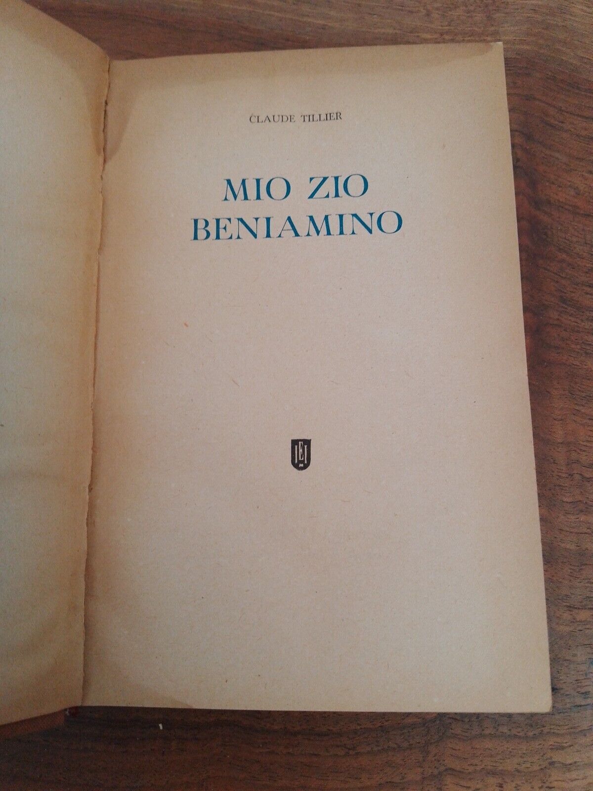 Mio Zio Beniamino, C. Tillier, ist.ed.italiano