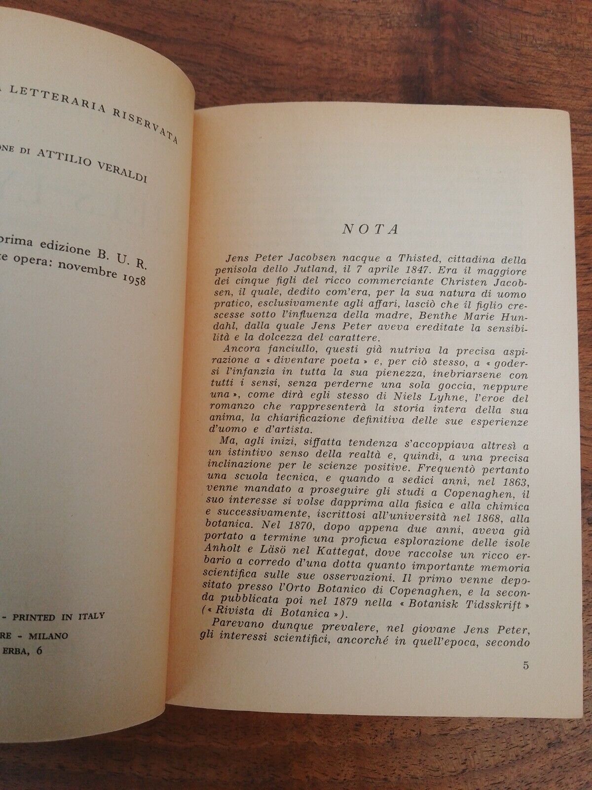 Niels Lyhne, di Jens Peter Jacobsen, BUR 1365 - 1367 Ed. Rizzoli 1958