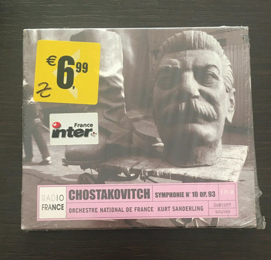 Kurt SANDERLING CHOSTAKOVICH Symphonie n°10 Radio France 1978 CD Schostakowitsch 