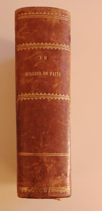 A MILLION DE FAITS - Garnier Freres, 1851