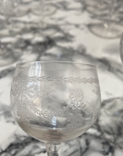 Verres en cristal traité (lot de 10 pièces)