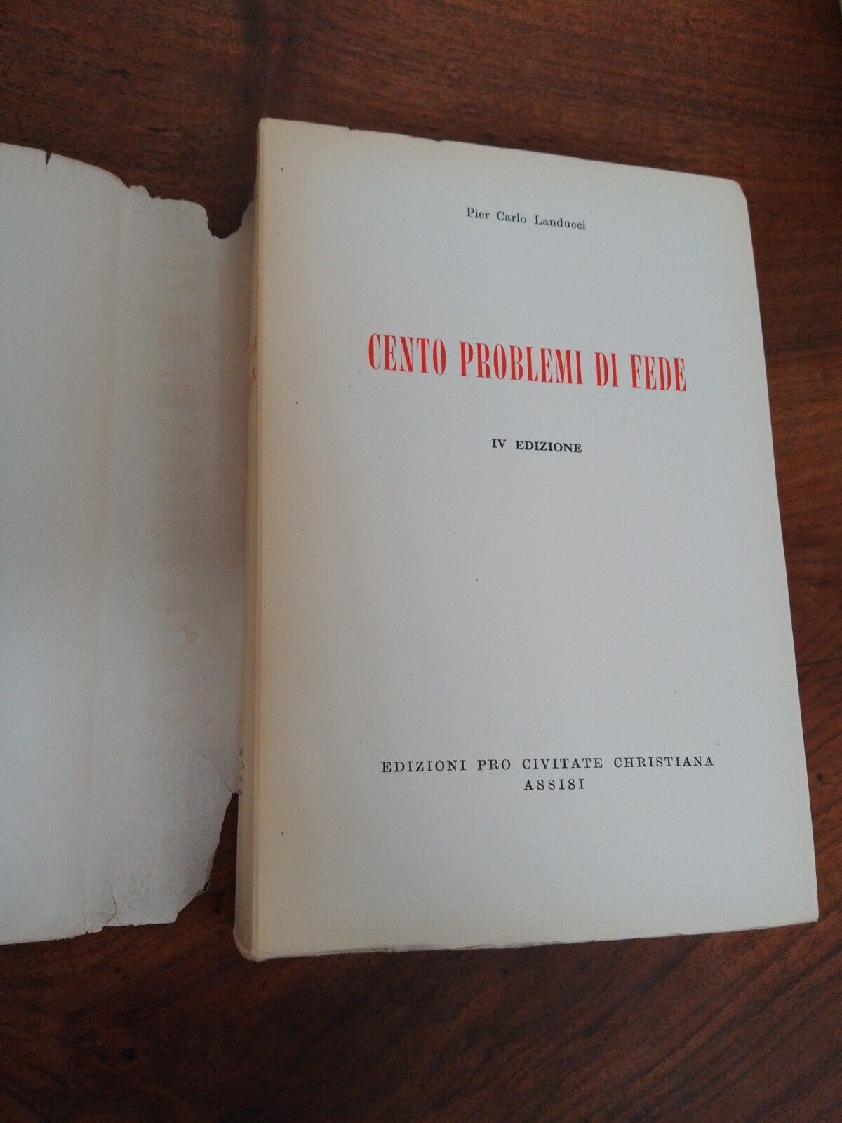 One Hundred Problems of Faith, Pro Civitate Christiana, 1959