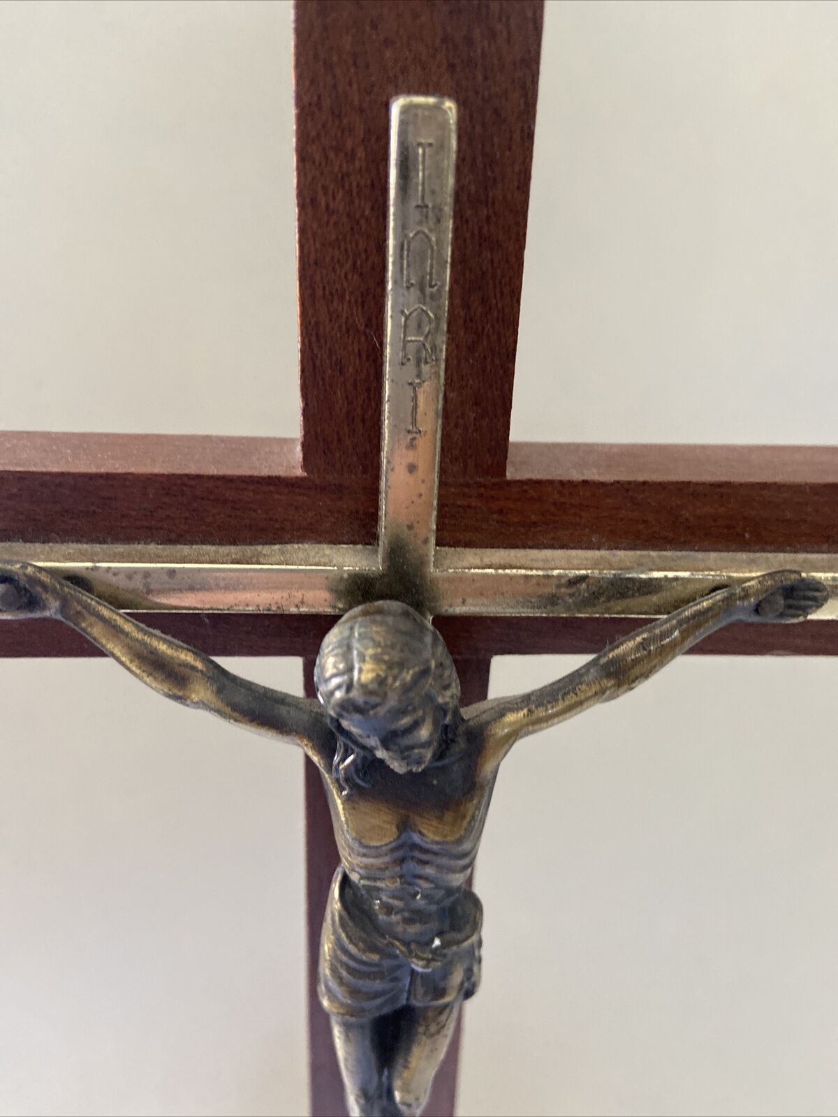 Bellissima Croce In Legno Rara
