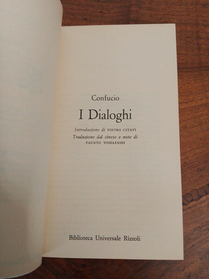 Confucio, I Dialoghi - I ed. 1975 + articolo di recensione