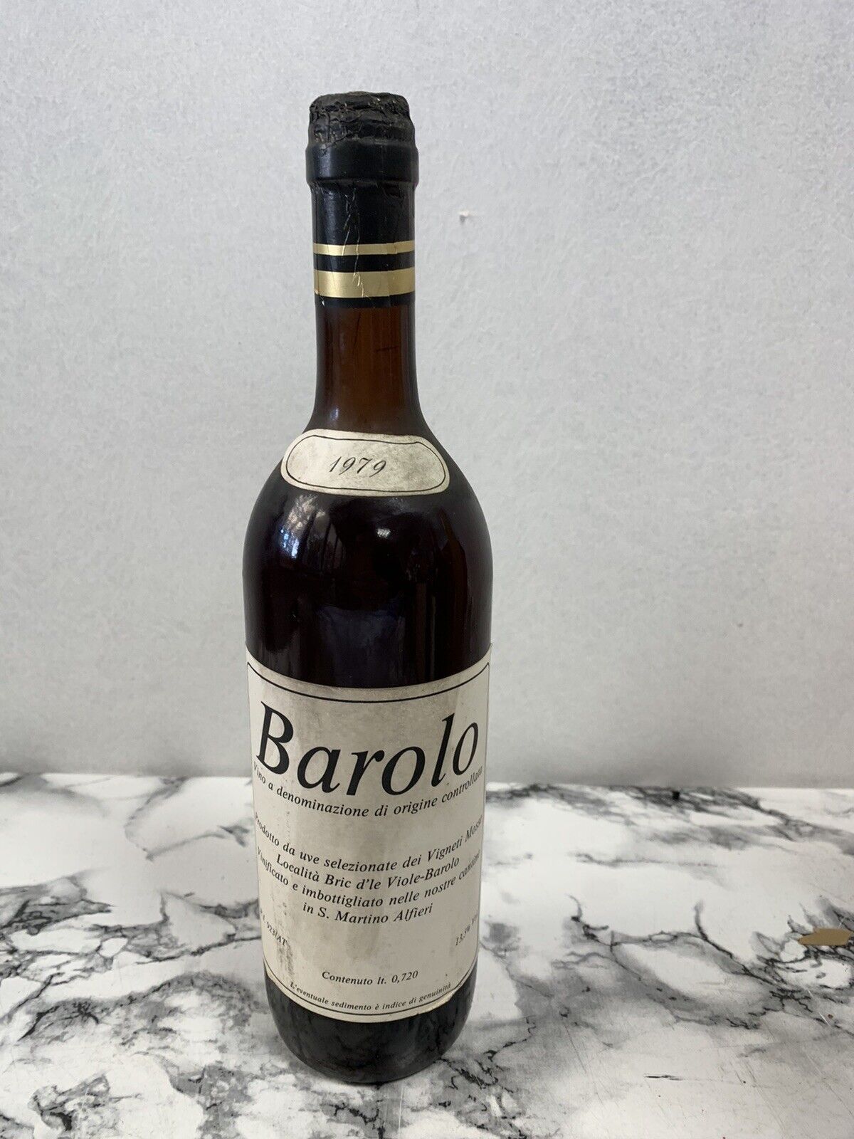 Bottle of Barolo 1979 - Cellars in San Martino Alfieri