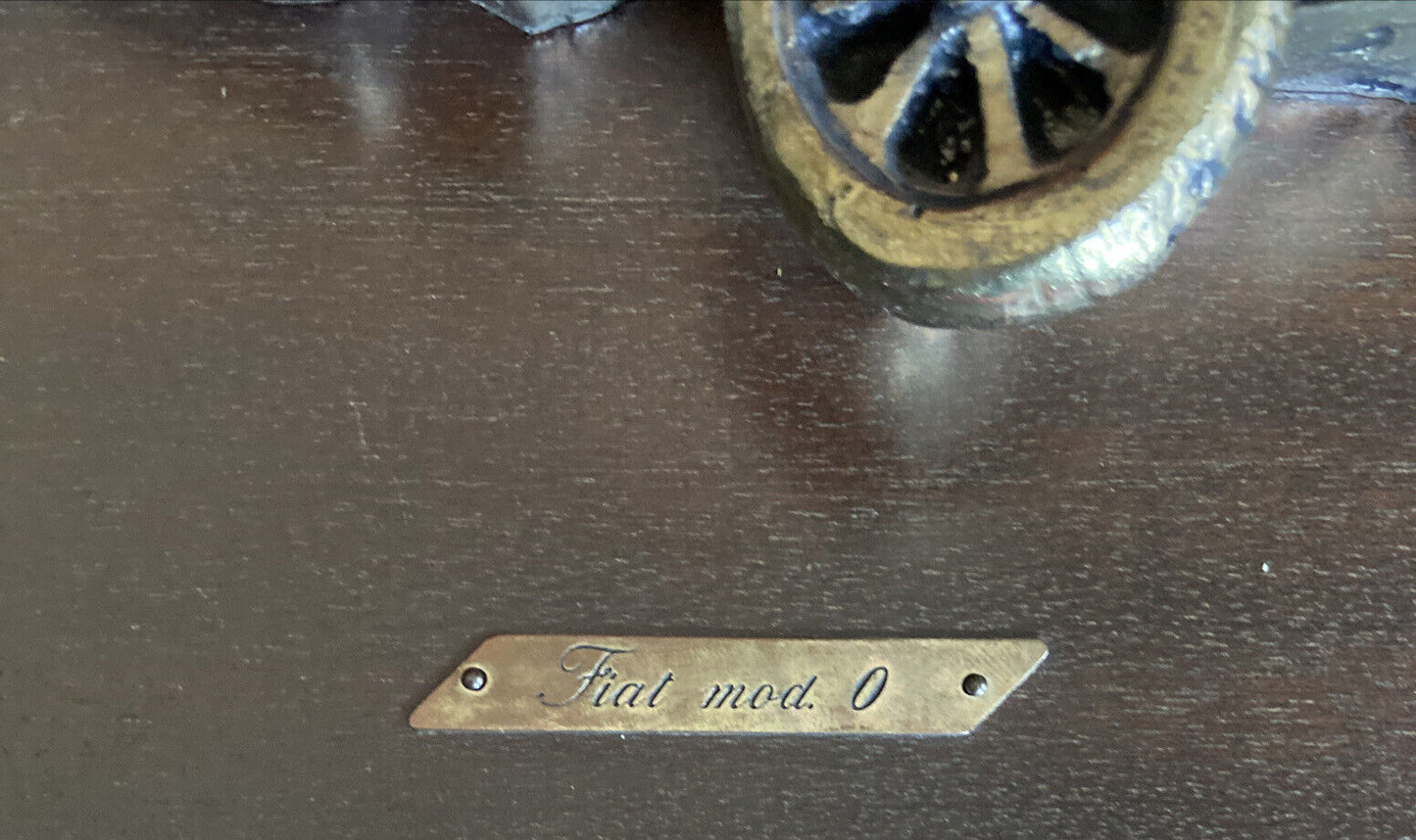 Fiat Mod. 0 Placcato Argento Su Legno
