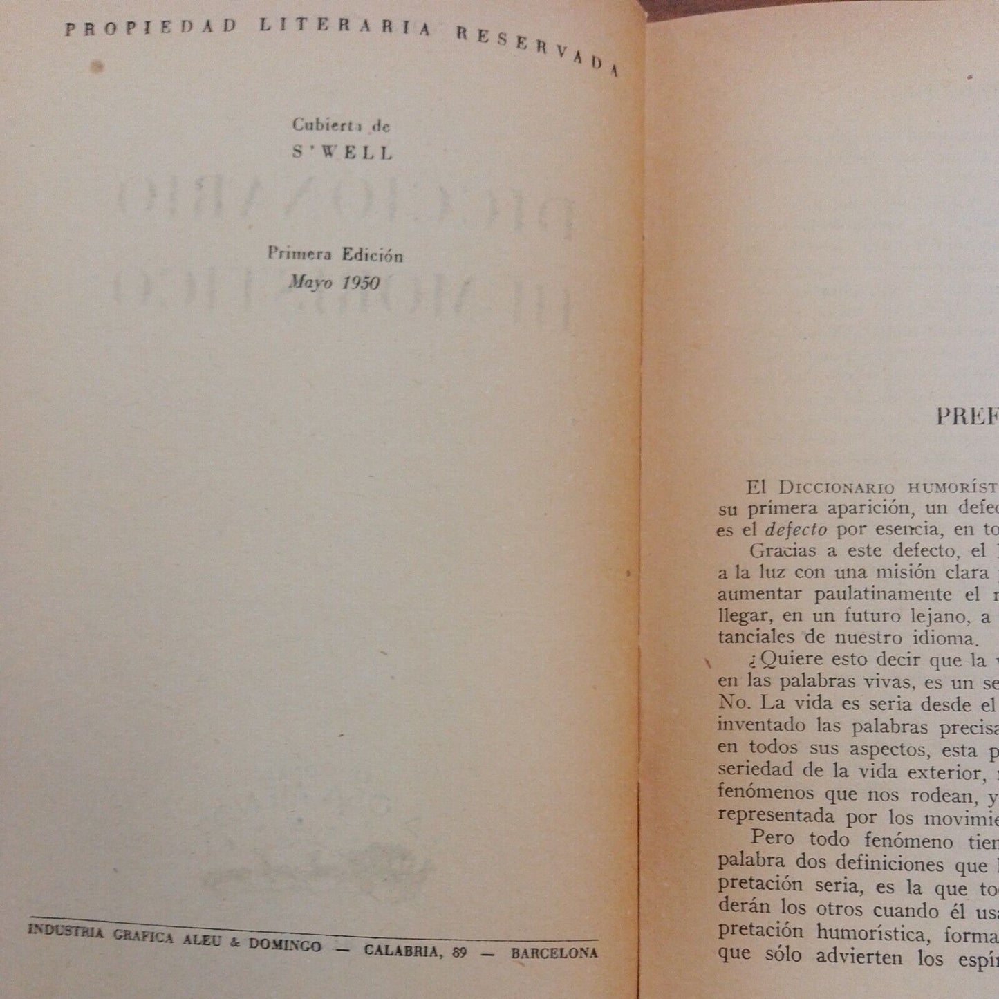 Siccomario Umoristico, Noel Claraso Daudí, 1950, La osa menor ed.