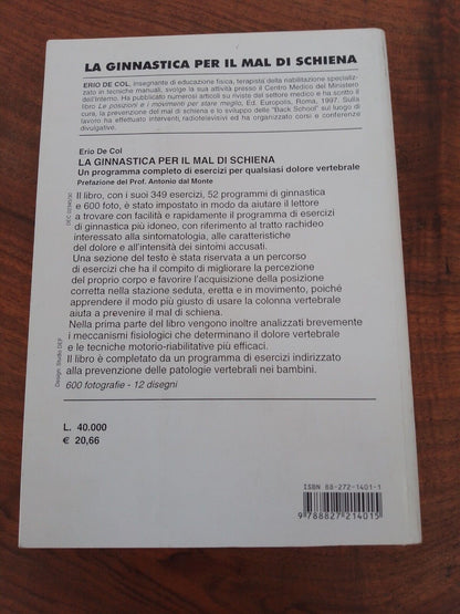 La ginnastica per il mal di schiena. Un programma completo di esercizi, De Col