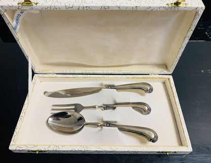 Silver cutlery set of 3