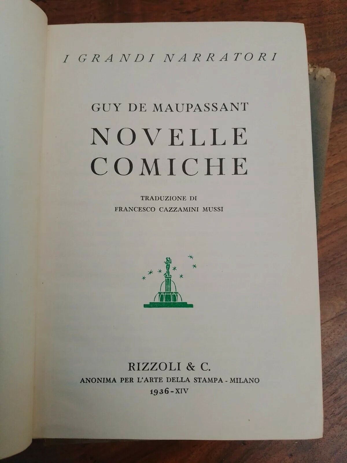 18 Volumes, The great narrators, Rizzoli, 1930s-40s