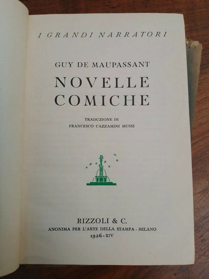 18 Volumi,  I grandi narratori, Rizzoli, anni 1930-40