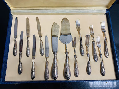 Vintage silver cutlery set