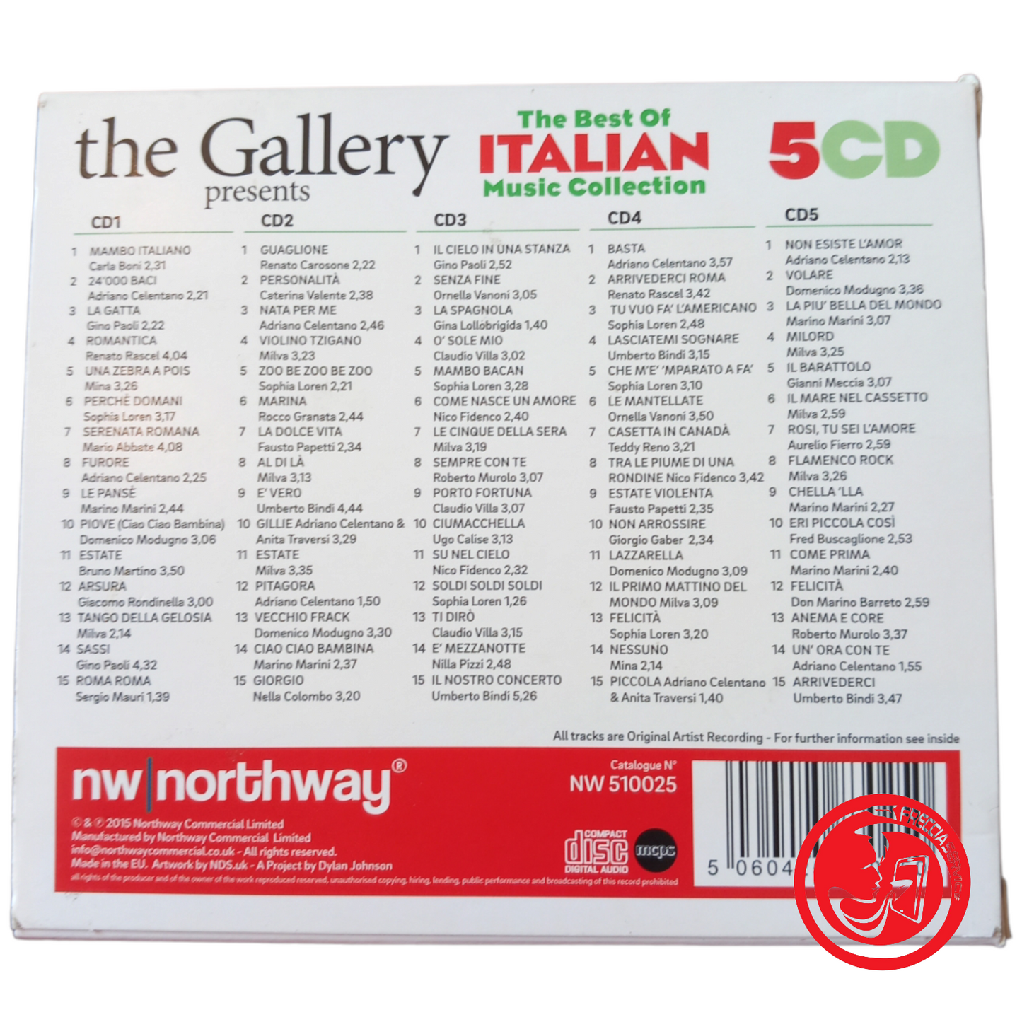 The Best of ITALIAN music collection 5 CD box