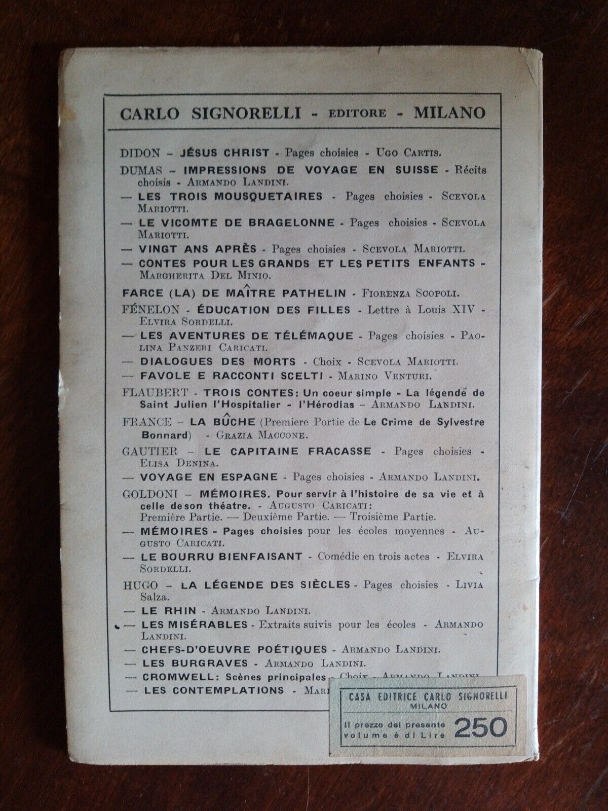 Le petite chose - A. Daudet, parte prima e seconda, Signorelli 1951