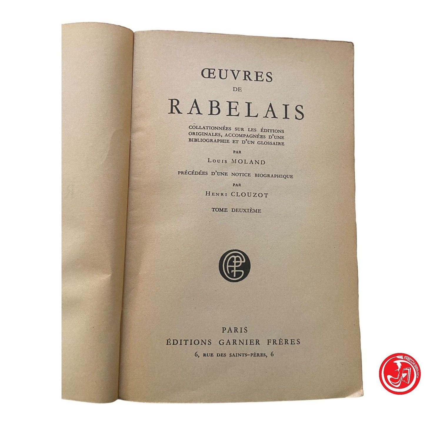 Œuvres De Rabelais - ÉDITIONS GARNIER PARIS, 1950