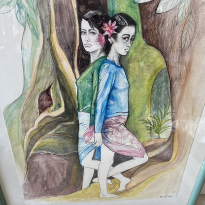 Dessin encadré 32x42