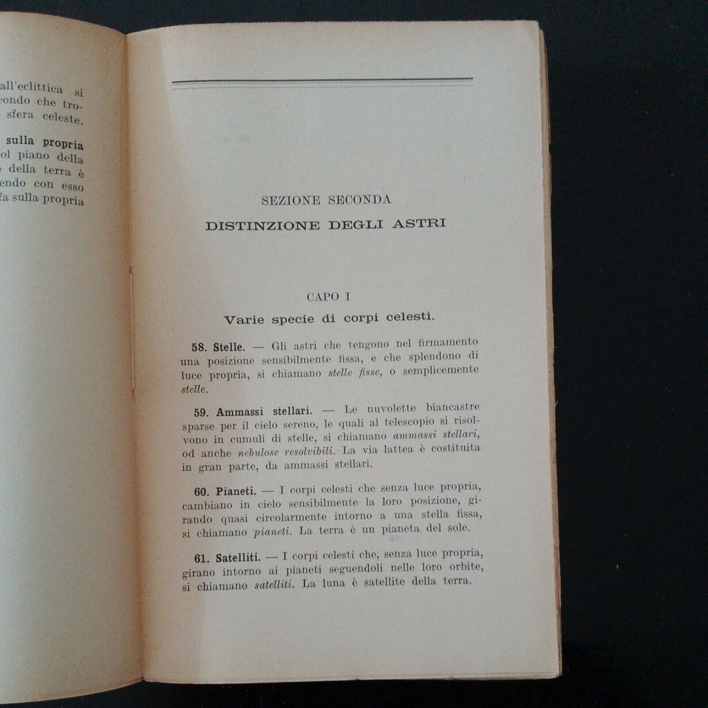 ASTRONOMIE POUR TOUS, Traité populaire, B. BERRO, Turin, SEI 1935