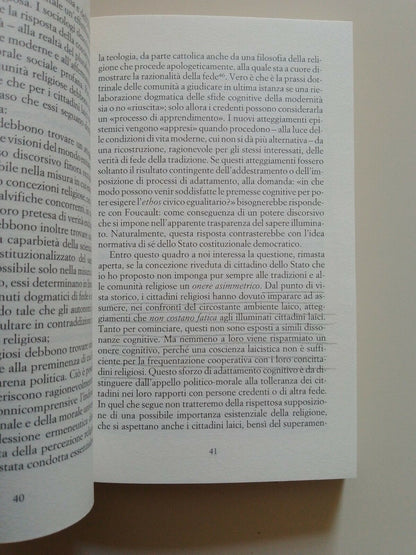 Tra scienza e fede, J. Habermas, ed. Laterza, 2008